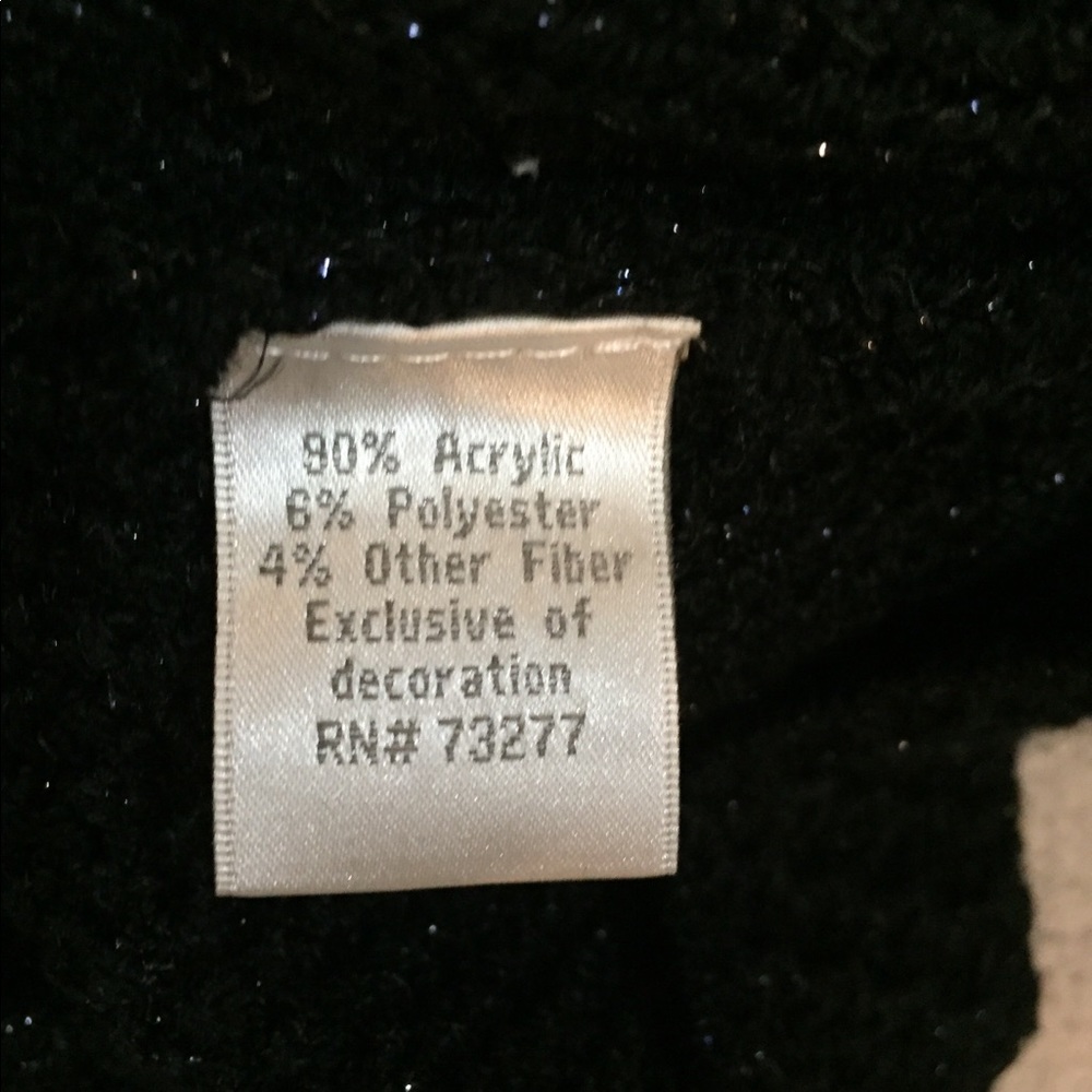 Sparkly holiday sweater 🎄🕎 tied up in a 🎁 bow! - Picture 3 of 4